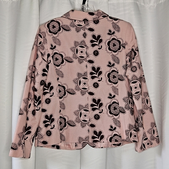 Victor Costa Occasions pink and brown jacket with embroidery look detail - Picture 2 of 12